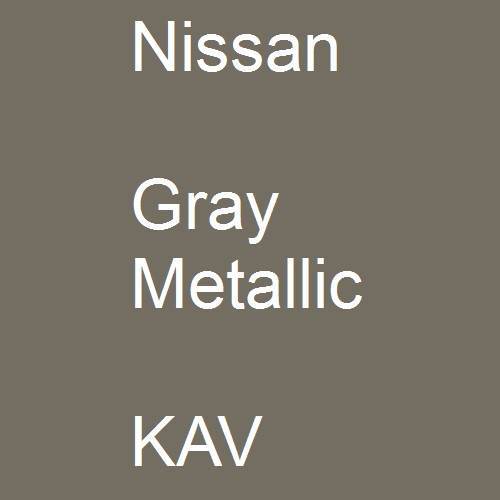 Nissan, Gray Metallic, KAV.